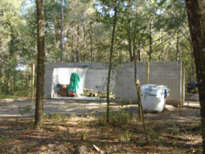 Concrete shell for garage